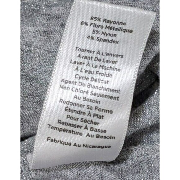 Talbots Women's Gray Heather Long Sleeve Round Neck Pullover T-Shirt Size LP N67 - Picture 6 of 8